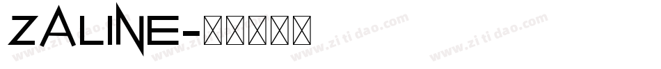 zaline字体转换