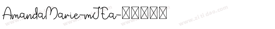 AmandaMarie-mJEa字体转换