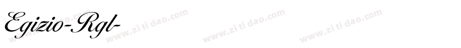 Egizio-Rgl字体转换