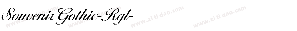 SouvenirGothic-Rgl字体转换