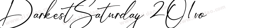 DarkestSaturday-2O1vo字体转换