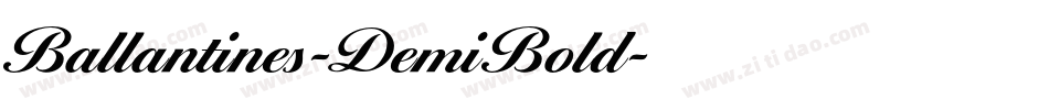 Ballantines-DemiBold字体转换