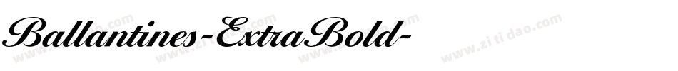 Ballantines-ExtraBold字体转换