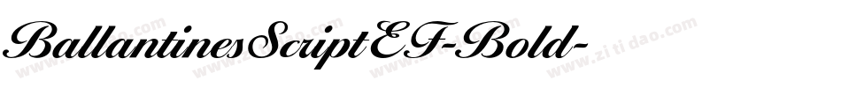 BallantinesScriptEF-Bold字体转换