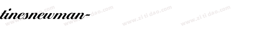 tinesnewman字体转换