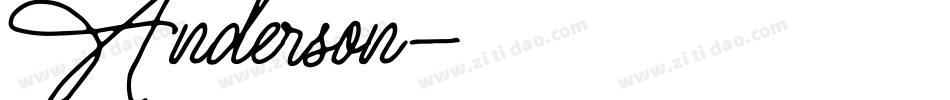 Anderson字体转换