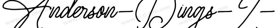 Anderson-Dings-2字体转换