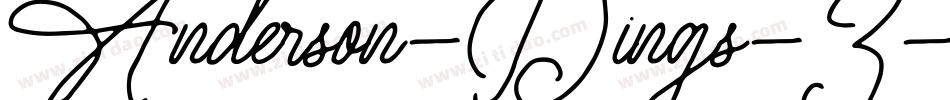 Anderson-Dings-3字体转换