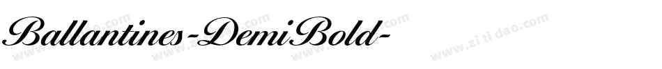 Ballantines-DemiBold字体转换