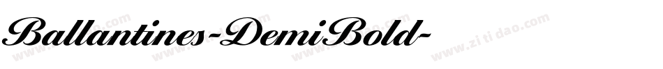 Ballantines-DemiBold字体转换