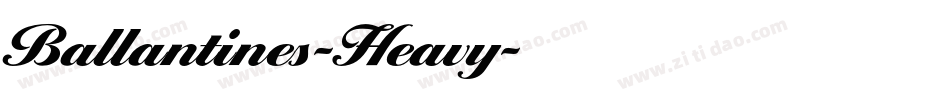 Ballantines-Heavy字体转换