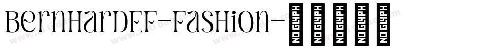 BernhardEF-Fashion字体转换