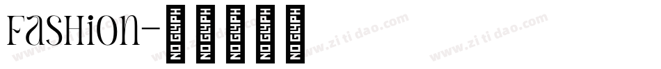 Fashion字体转换