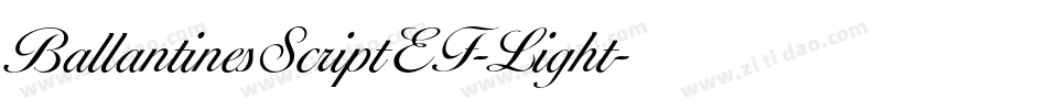 BallantinesScriptEF-Light字体转换