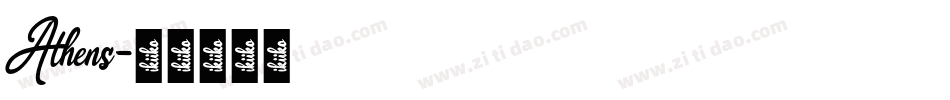 Athens字体转换