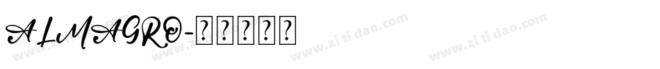ALMAGRO字体转换