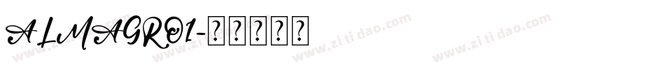 ALMAGRO1字体转换