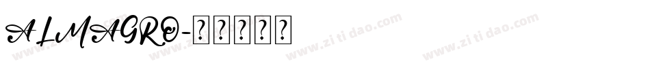 ALMAGRO字体转换