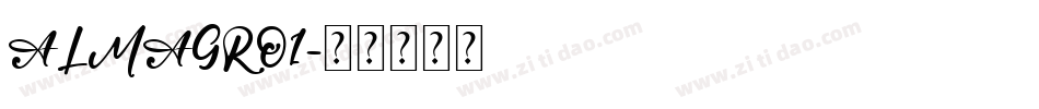 ALMAGRO1字体转换