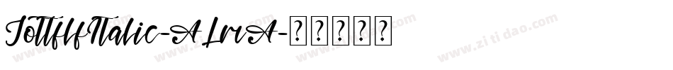 JottflfItalic-ALmA字体转换