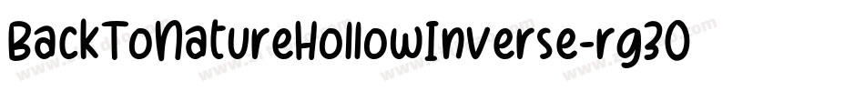 BackToNatureHollowInverse-rg3Ox字体转换