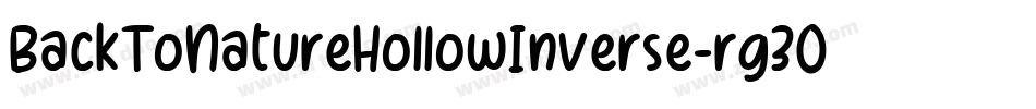 BackToNatureHollowInverse-rg3Ox字体转换