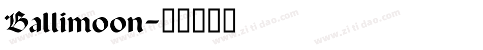 Ballimoon字体转换