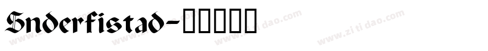 Snderfistad字体转换
