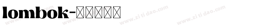 lombok字体转换