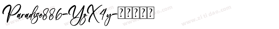 Paradise886-YzX4y字体转换