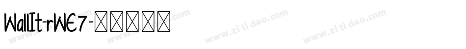 WallIt-rWE7字体转换