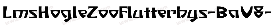 LmsHogleZooFlutterbys-BaV8字体转换
