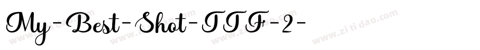 My-Best-Shot-TTF-2字体转换