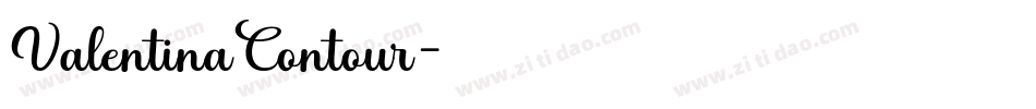 ValentinaContour字体转换