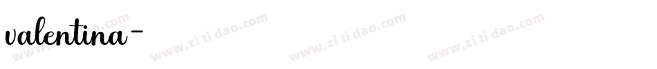 valentina字体转换