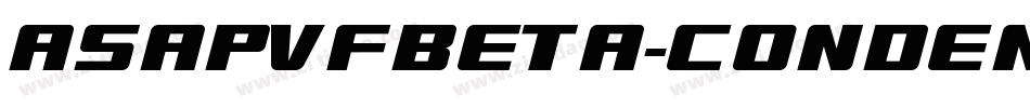 AsapVFBeta-Condensed字体转换