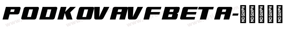 PodkovaVFBeta字体转换