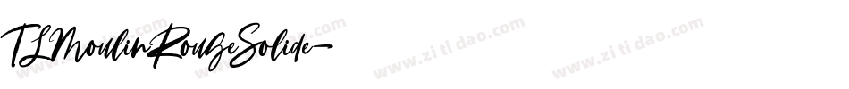 TLMoulinRougeSolide字体转换