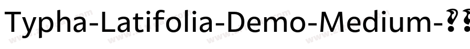 Typha-Latifolia-Demo-Medium字体转换