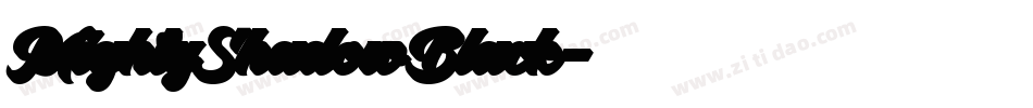 MightyShadowBlack字体转换