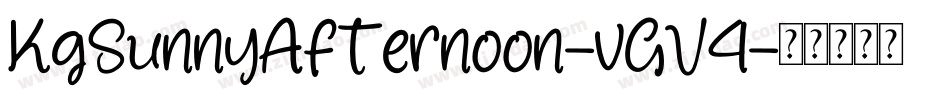 KgSunnyAfternoon-vGV4字体转换