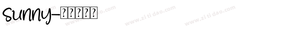 sunny字体转换