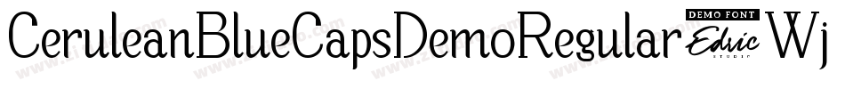 CeruleanBlueCapsDemoRegular-Wjo4字体转换