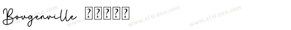 Bougenville字体转换