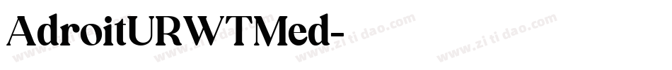 AdroitURWTMed字体转换