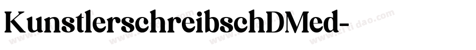 KunstlerschreibschDMed字体转换