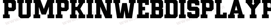 PumpkinWebDisplayPersonalUse-K7Oy7字体转换