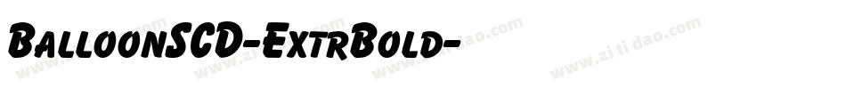 BalloonSCD-ExtrBold字体转换