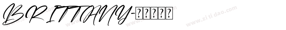 BRITTANY字体转换