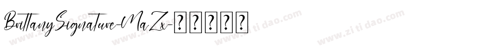 BrittanySignature-MaZx字体转换